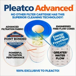 Pleatco Filtration PCD50N-EC Spa Filter Cartridge Replacement For Unicel: C-7350, Filbur: FC-3963, OEM Part Numbers: 1019401, 1 Pack -Swimline Sales Store filter2 3