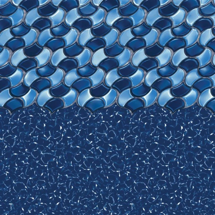 Swimline Overlap Pool Liner, 48-52 In Wall, 15x30 Ft Oval, 20 Gauge, Rolling Wave 2 Swimline Overlap Pool Liner, 48-52 In Wall, 15x30 Ft Oval, 20 Gauge, Rolling Wave - Image 2